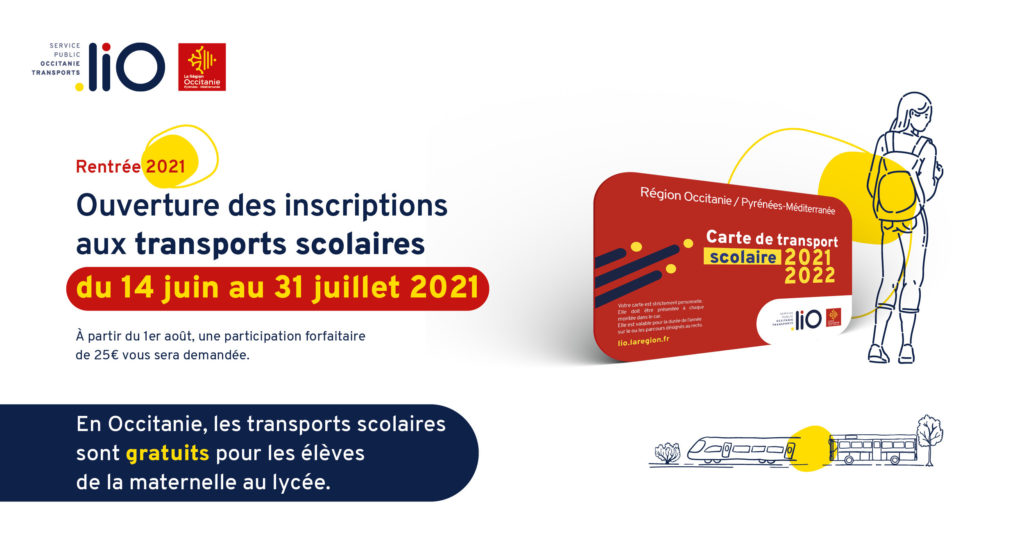 transport scolaire, bus, rentrée 2021, région occitanie