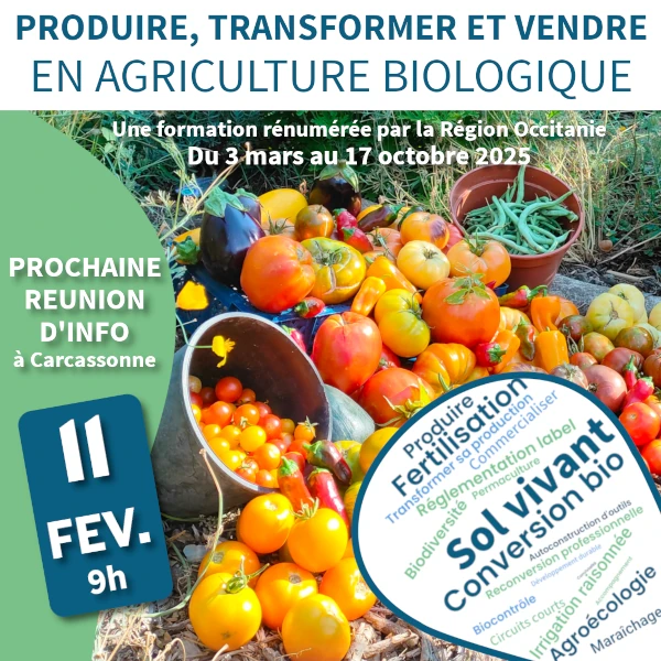 formation adulte, certification bio, conversion ouvrier agricole qualifié, PPAM, permaculture, agroforesterie