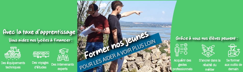 taxe d'apprentissage, soutenir l'enseignement agricole, lycée charlemagne, lycée martin luther king, innovation pédagogique, formation agricole